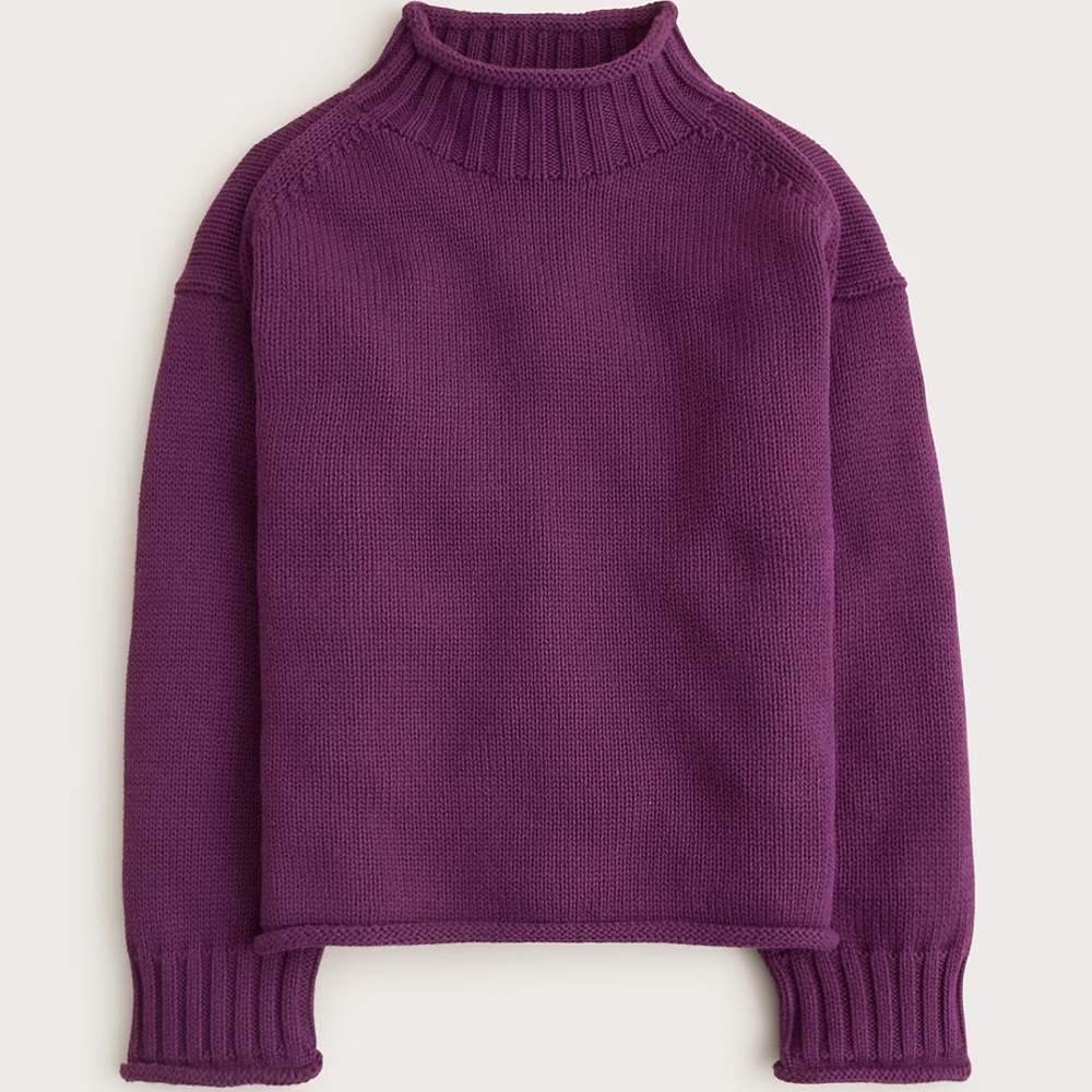J Crew 2025 Rollneck Sweater - Sundried Raisin